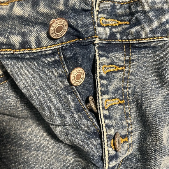 TEMU women’s XL button up straight leg jeans - Picture 2 of 5